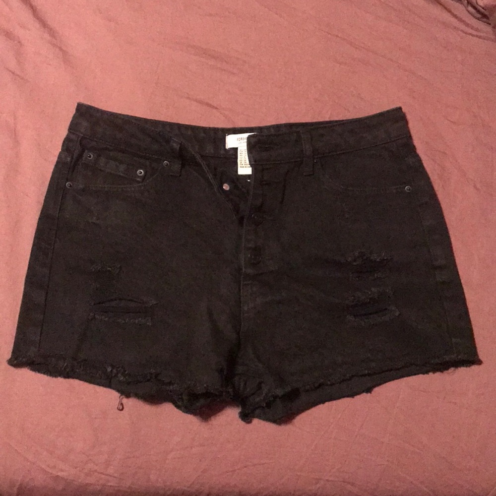 🔹BOGO🔹 F21  High Waist Black Jean Shorts